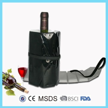 Wine bottle cooler freezer pack