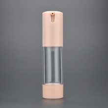 empty cosmetic skincare serum airless pump bottles white