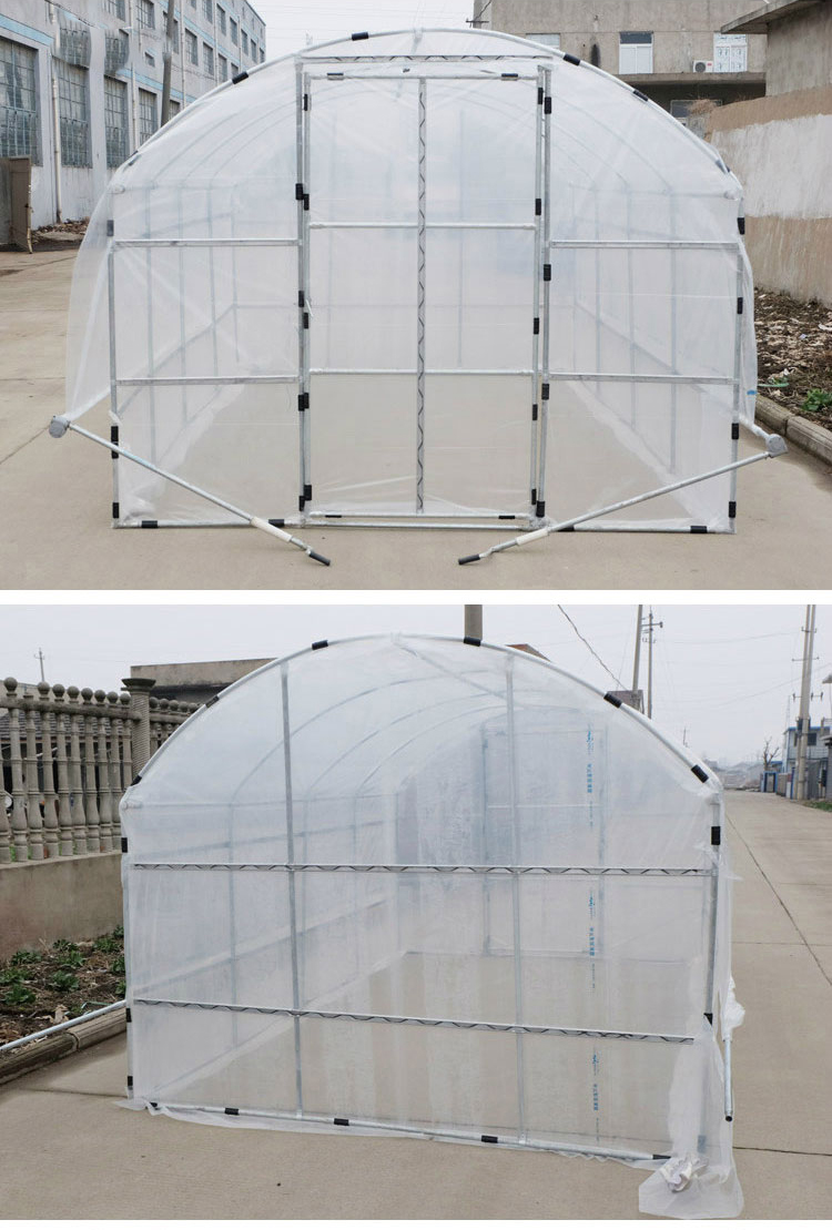 Tunnel PE Flim Greenhouse For Vegetables / Flower