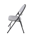 Injection molded plastic folding chair