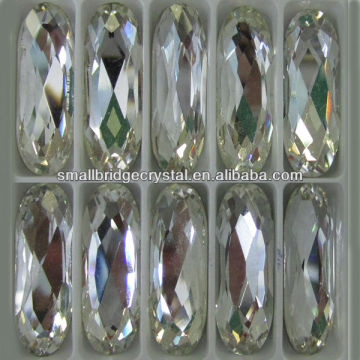Rectangular rounded corners Crystal Glass Stone