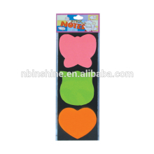 Funny sticky note pad set with die cut shape , promotional gift notepad , sticky memo pad