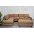 Modular Sectional Sofa with Ottoman