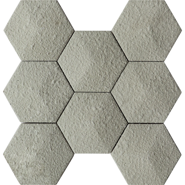 Environment-Friendly Materials Hexagon Concrete Interior Wall Cement Mosaic Tiles