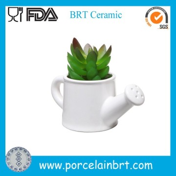 Ceramic watering can shaped Succulent Plant Holders