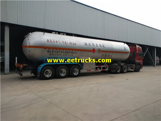 62000L ASME Bulk LPG Trailers Tanker