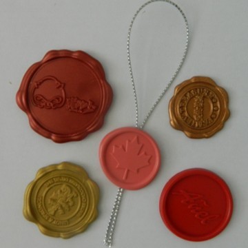Custom made self-adhesive wax seal stickers