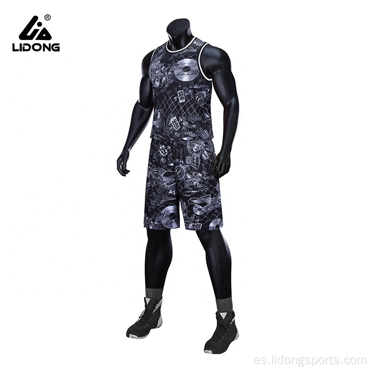 Diseño de uniforme de baloncesto de sublimación para equipo