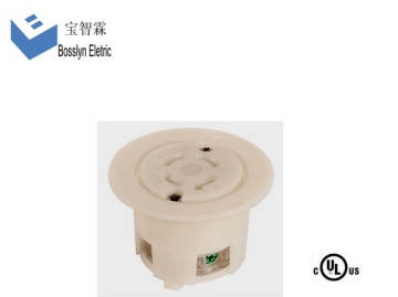 Industrial Type Plug 30A 600V Locking Flanged Outlet Socket Twist Lock NEMA L17-30C Plug