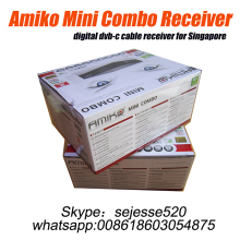 Amiko mini combo hd dvb-c cable receiver for Singapore starhub hd receiver
