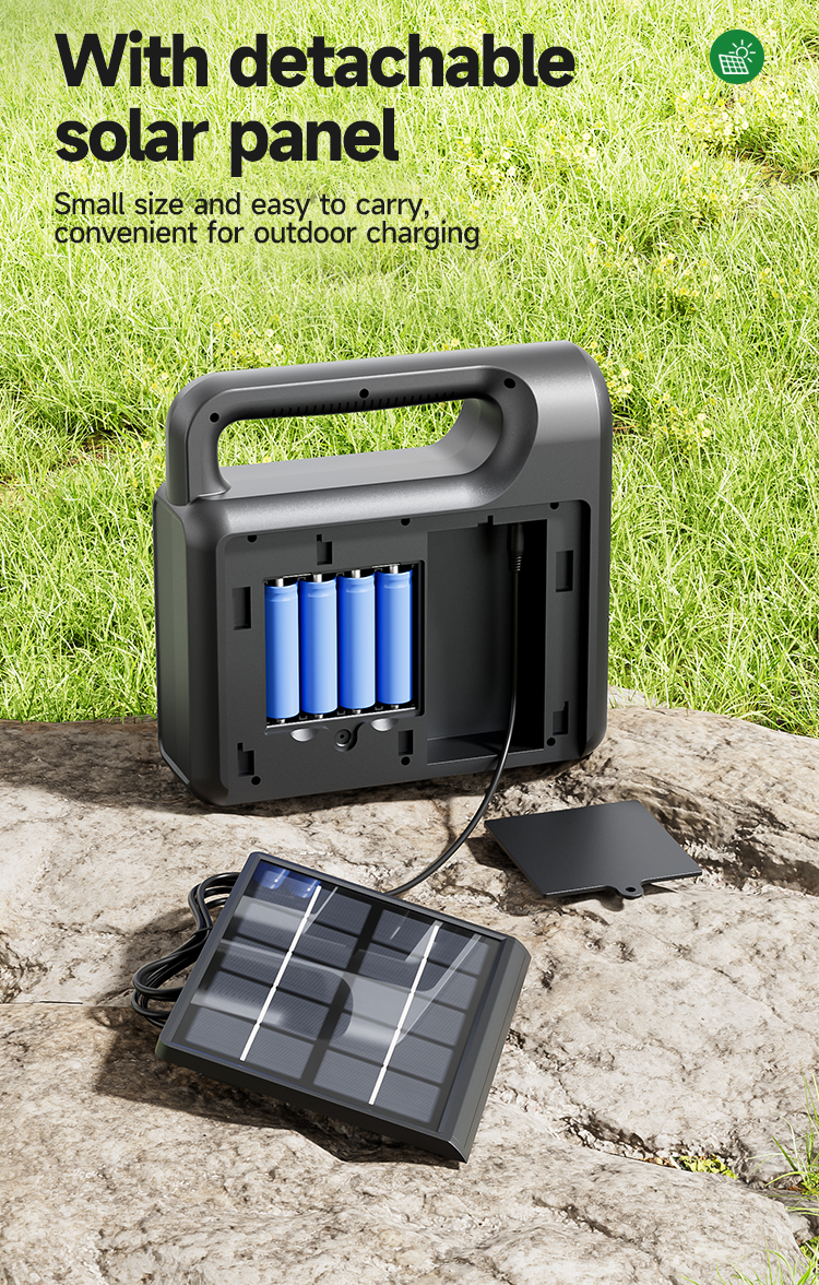 03-7719-DP Portable Power Station Solar Lighting Kits System 8000mAh 03-7719-DP Portable Power Station Solar Lighting Kits System 8000mAh