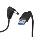 USB2.0 till 3,5x1,35 mm 1,8 m strömförsörjningskabel