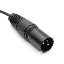 Black XLR 3pin extension cables