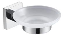 Square soap dish holder chrome