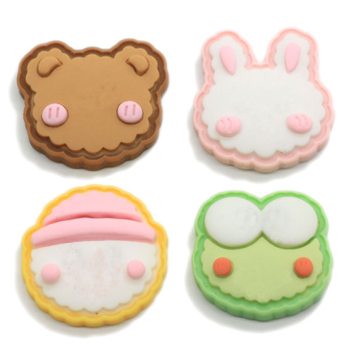 Resin Cute Animals Cartoon Flatback Cabochon Rabbit Bear Frog Scrapbooking Crafts DIY Hair Bows Center Phone Decoration