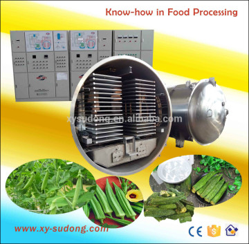 Large capacty freeze dried okra lyophilizer, freeze dried okra machine