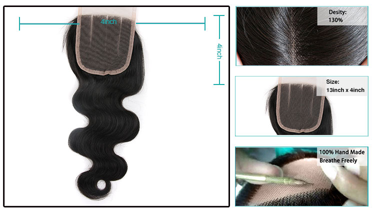 Top Quality 100% Unprocessed Human Hair Natural Closure with Baby Hair Free Part Toupee Manufacturers