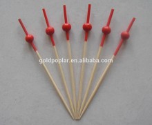 Decorative Red Ball End Bamboo Picks