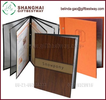 Hotel and Restaurant bar menu covers