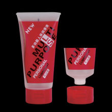 AT 50mm silkcreen printing plastic soft tubes with flip-top caps