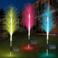 Solar Flower Lights - Colorful Outdoor Yard Decor for Pathway and Xmas
