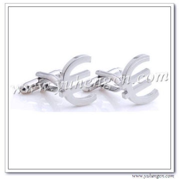 Euro Symbol Cufflinks, Fashion Cufflinks