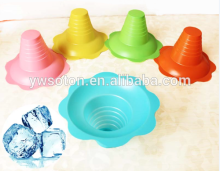 flower plastic cone ice cream cup shaved ice cup
