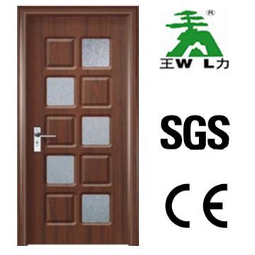 Interior PVC Door, Made By MDF Wood, WL-Y970-1