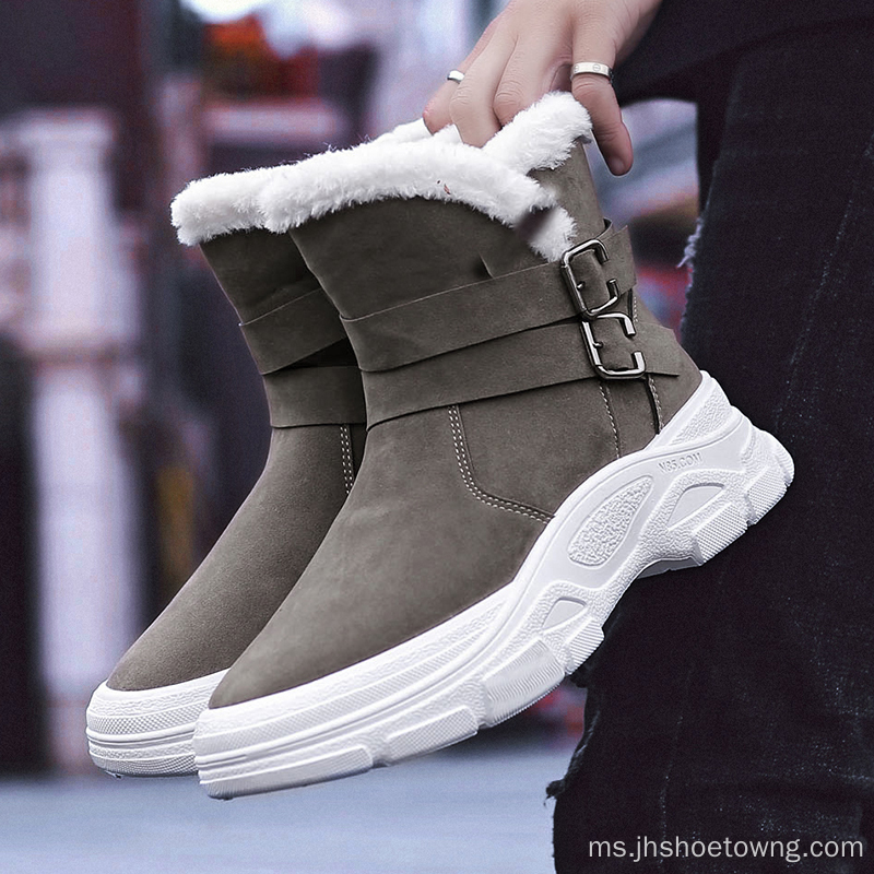 Kasut Kasual Musim Sejuk Lelaki Ankle Snow Boots