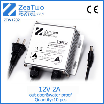 Low price 12v 2a cctv power adapter waterproof outdoor power adapter