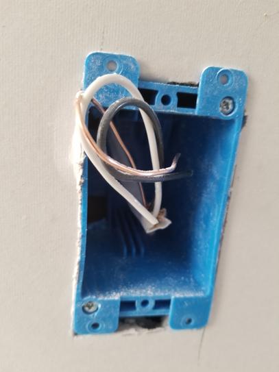 1-Gang 20 cu. in. Blue PVC Old Work Electrical Switch and Outlet Box B118A New Work single gang receptacle box surface mount