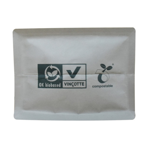 Box Bottom Compostable Pouch Zip Lock Kaffeposer