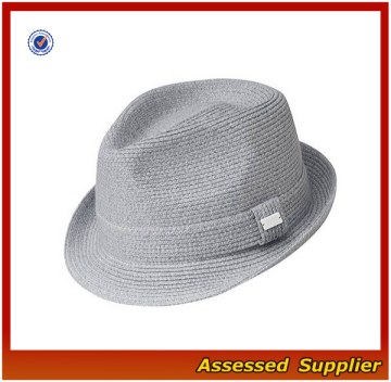CY437//Fashion Straw Fedora/cheap straw fedora hats for promotion
