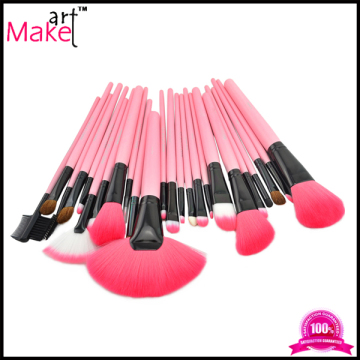 24pcs Pink Cosmetic Brush Set with Pink Pouch Makeup Brush set