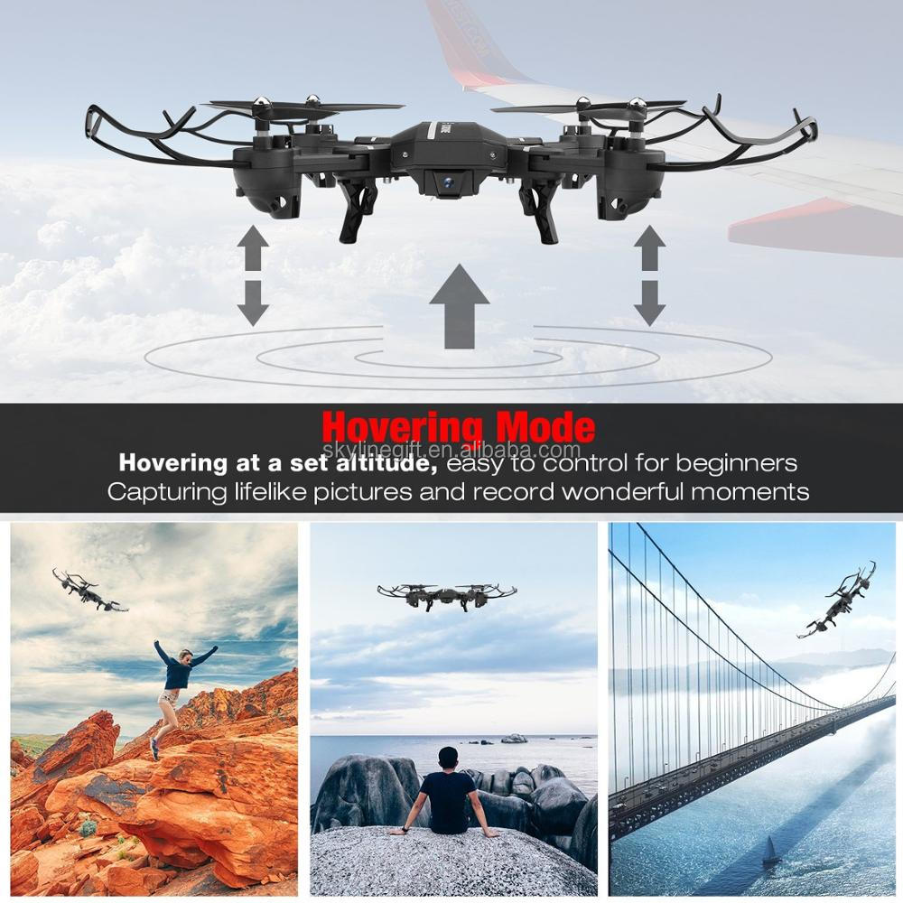 Wifi FPV Quadcopter Drone 8807W Foldable Selfie Mini Heli copter with 0.3MP HD Camera Height Hold Mode VS XS809W Dron