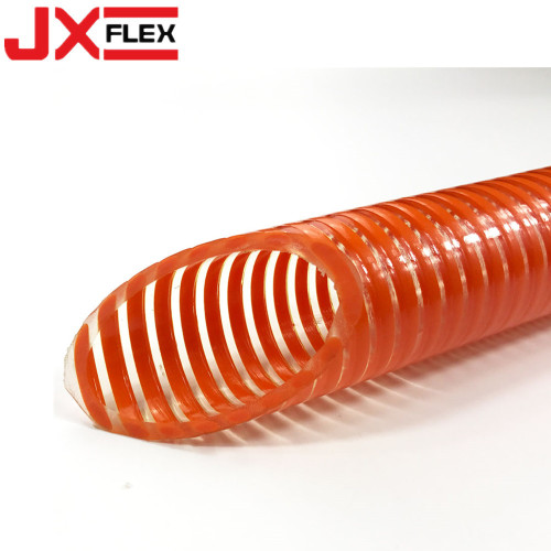 Manguera de succión de hélice flexible de PVC amarillo azul rojo