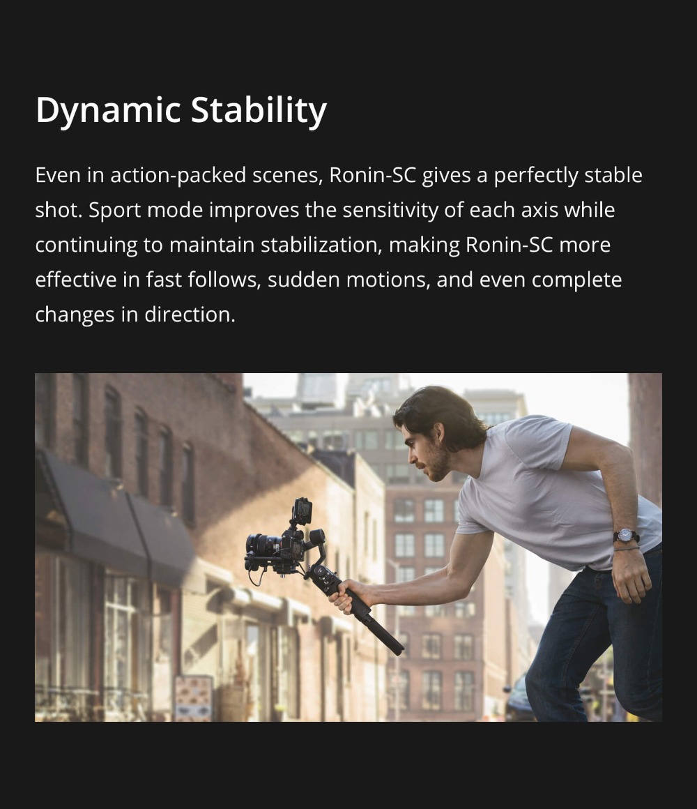 DJI Ronin-SC / Ronin-SC Pro Combo is 3-axis stabilizer for mirrorless cameras lightweight design original Ronin SC in stock