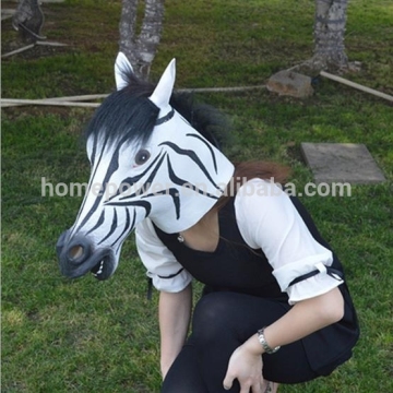 Zebra Head Masks Latex Adult One Size fits all Costume Mask