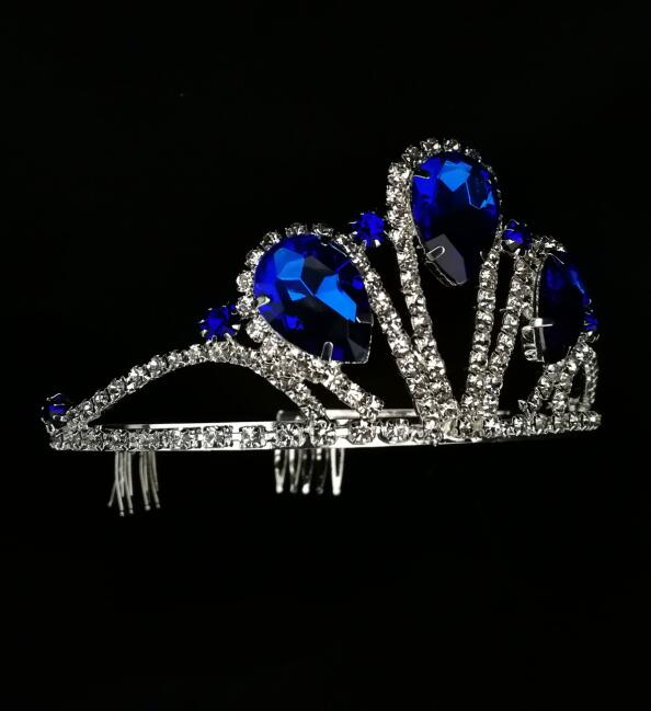 التاج الأزرق الداكن التيجان و Tiaras