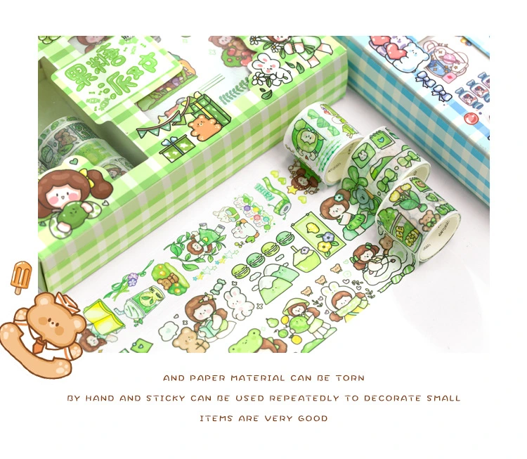 Japanese Paper Sticker and Washi Tape Gift Box Set