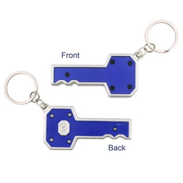 Customized Key Shaped LED Flashlight Keychains