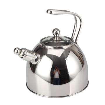 Stainless Steel Hollow Out Handle Design Whistling Kettle