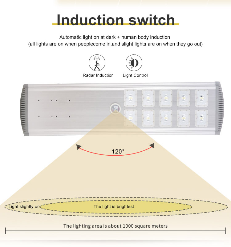 1000W solar street lighting aluminium led solar street light body 1000w