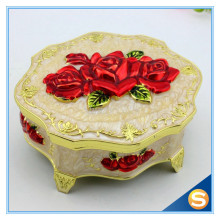 Shinny Gifts Metal Jewelry Packaging Box for Wedding Gift