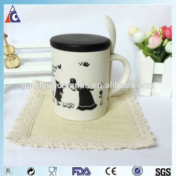 Newest ceramic coffee cup with lid