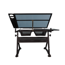 Architectural Drafting Table School College Folding Wood Metal Painting Drawing Table