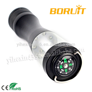 Outdoor Camping LED Flashlight AAA battery Camping lantern with Compass