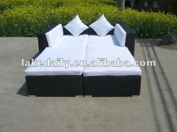 Space saver rattan furniture