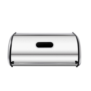 Small stainless steel roll top bread box