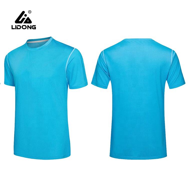LiDong blank  fashion quick-drying  mesh soft thin  casual T-shirt for men women